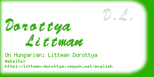 dorottya littman business card